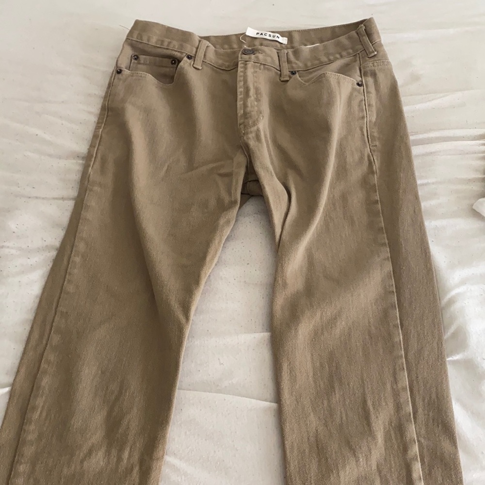 Pacsun tan jeans